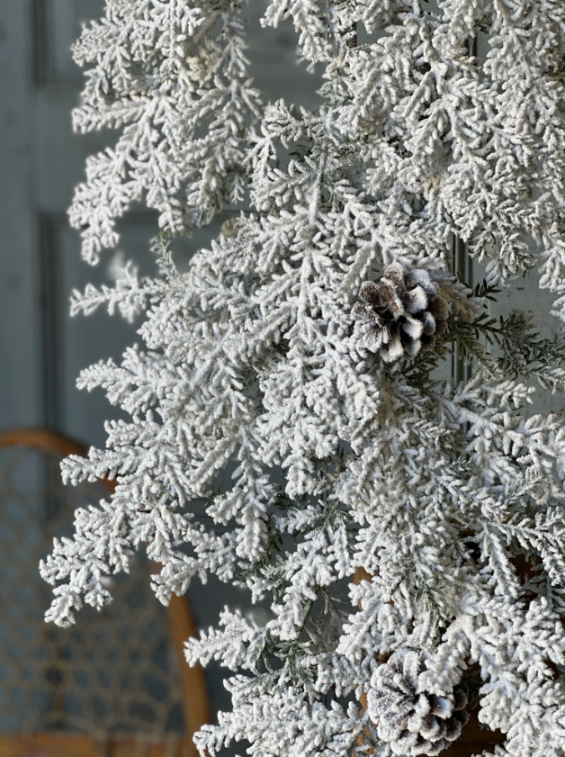 6' Snowy Hemingway Fir Garland
