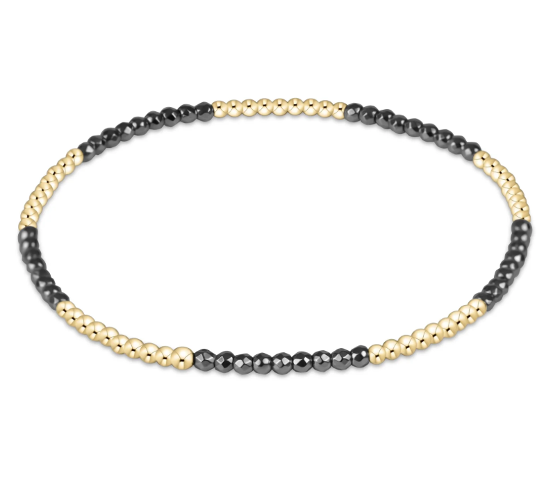 E Newton Classic Blissful Pattern 2mm Bracelet - Gemstone