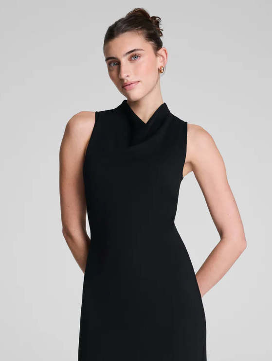 SPANX Ponte Turtleneck Sleeveless Midi Dress