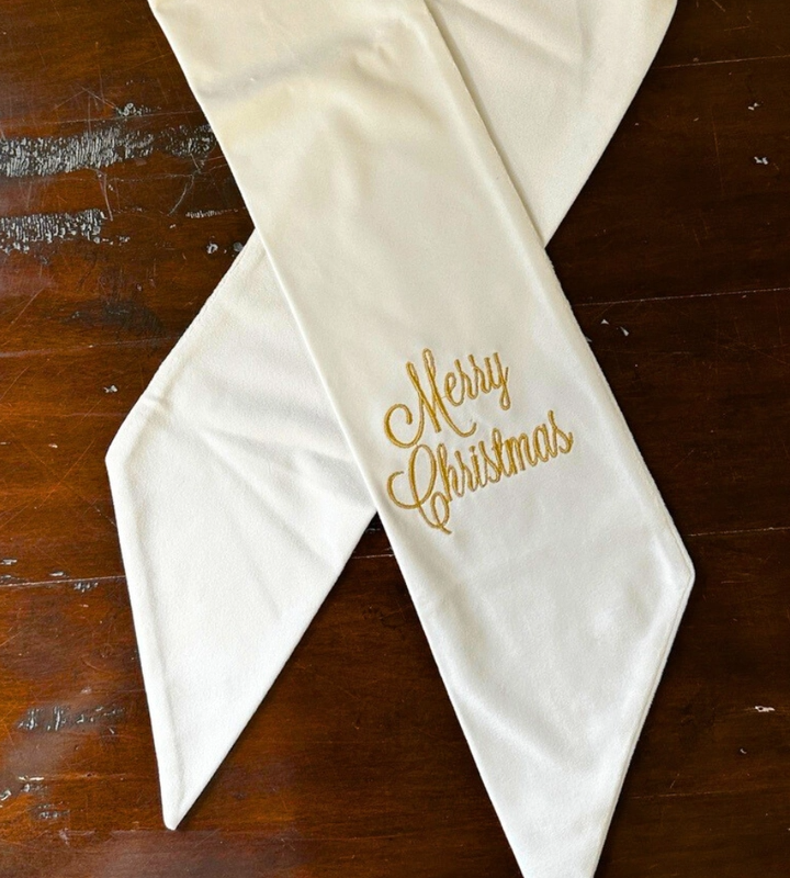 Merry Christmas Velvet Sash