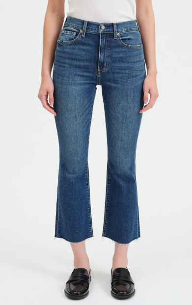 Daze Shy Girl High Rise Crop Flare - Influencer