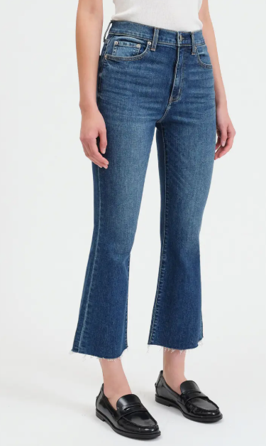 Daze Shy Girl High Rise Crop Flare - Influencer