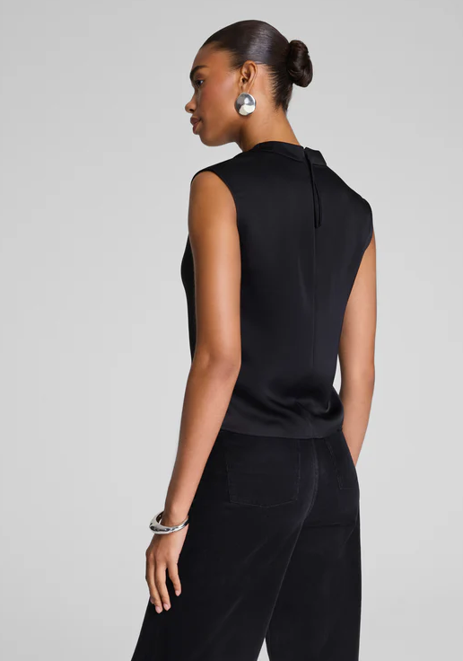 SPANX Silky Smooth Cowl Neck Sleeveless Top