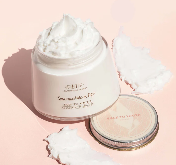 Farmhouse Fresh Swooned Moon Dip Back to Youth Ageless Body Mousse