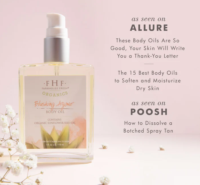 Farmhouse Fresh Blushing Agave Organic Body Oil