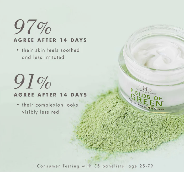 Farmhouse Fresh Fields of Green Organic Matcha Ultra-Soothing Moisturizer