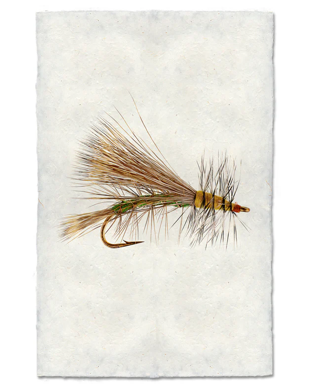 Nepalese Handmade Print - Olive Stimulator