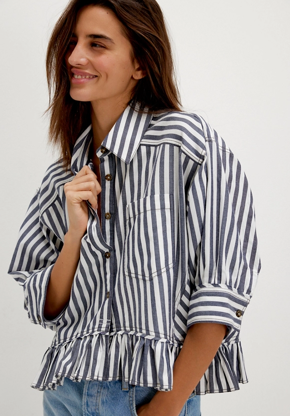 Free People Bailey Stripe Shirt