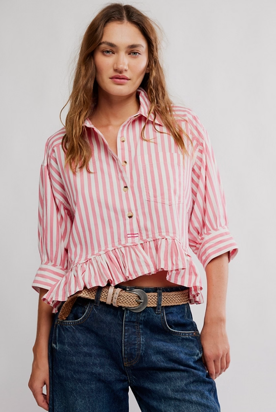 Free People Bailey Stripe Shirt
