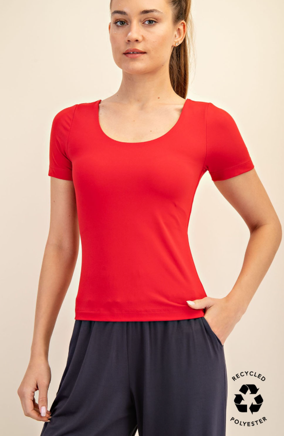 Maren Butter Soft Smooth Short Sleeve Top
