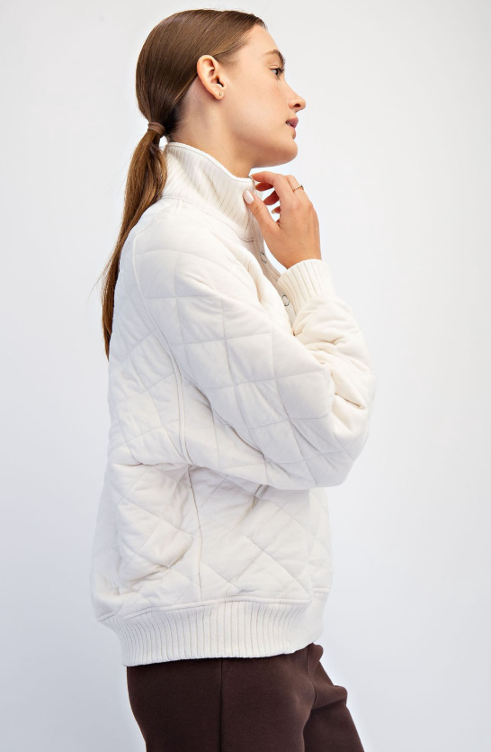 Denver Quilted Quarter Snap Pullover