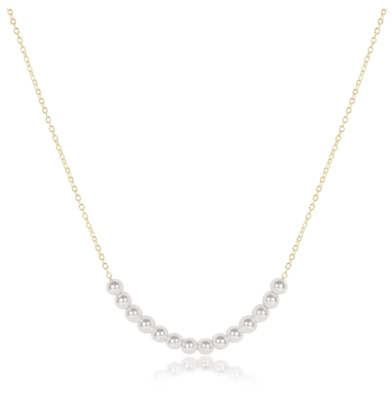 E Newton 16" Necklace Classic Beaded Bliss Necklace - Pearl