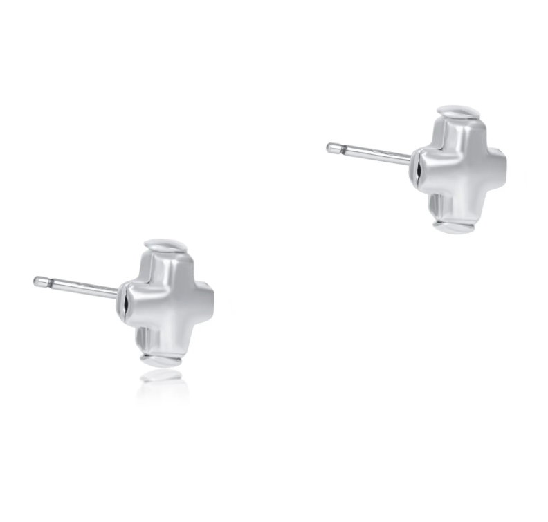 E Newton Signature Cross Studs