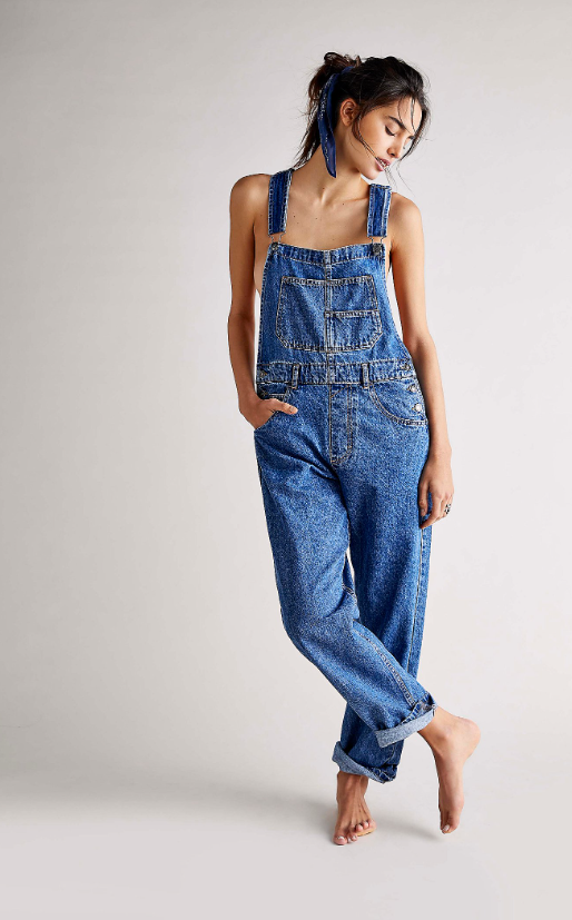 Free People Ziggy Denim Overalls - Sapphire Blue – Treehouse On Main