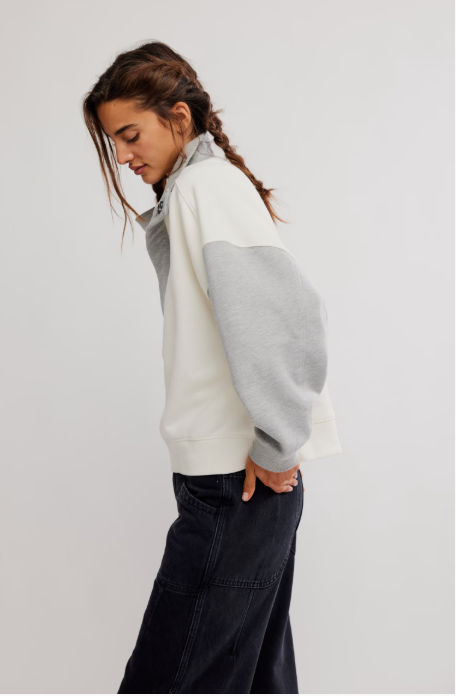Free People Colorblock Timeless Pullover