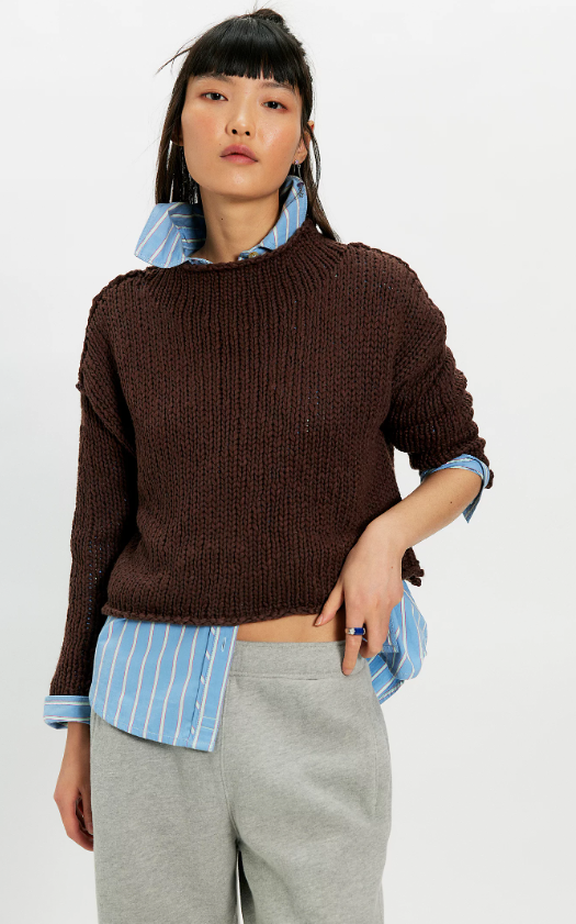 Free People Opal Rollneck Knit Sweater