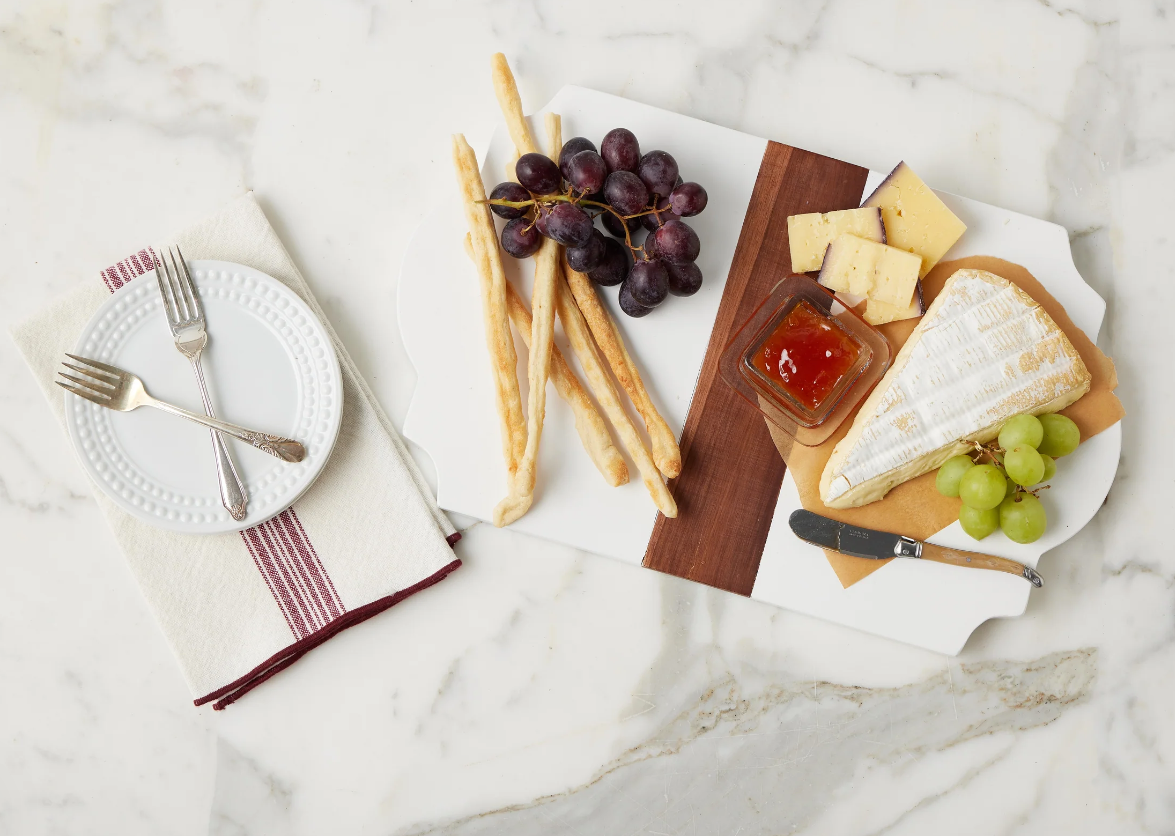 Trefoil Wood Cheese Board Charger