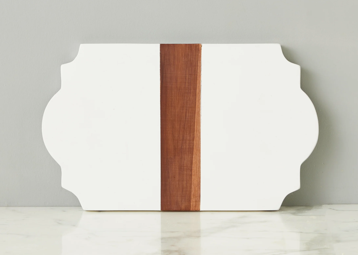 Trefoil Wood Cheese Board Charger