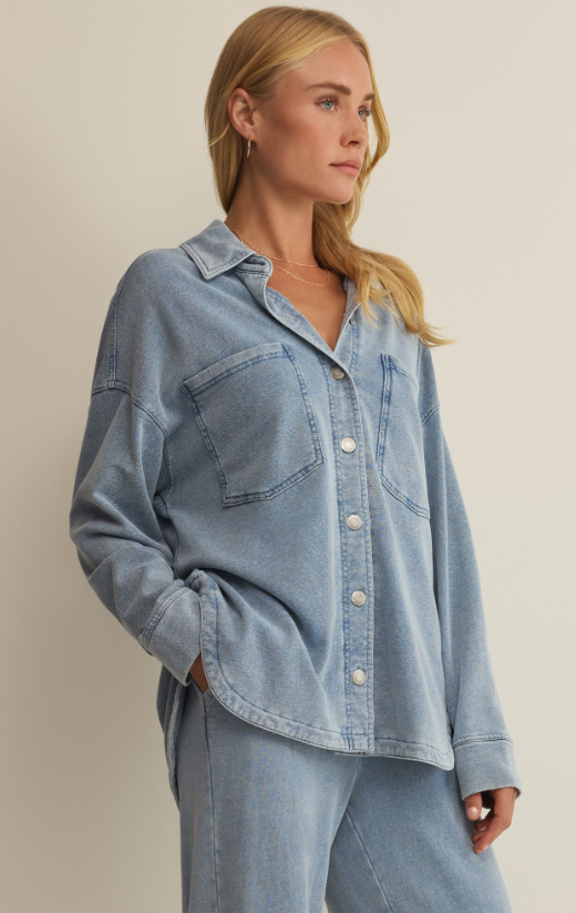 Z Supply All Day Knit Denim Jacket