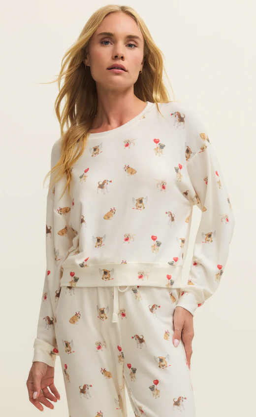 Z Supply Bisous Love Pup Top