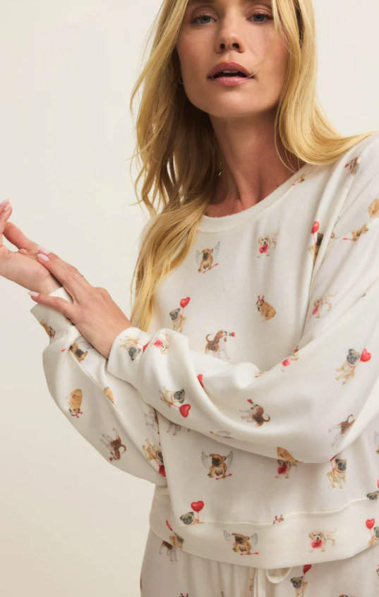 Z Supply Bisous Love Pup Top