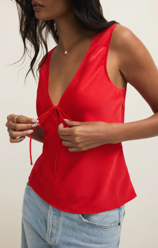 Z Supply Luana Luxe Satin Top