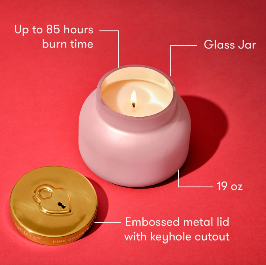 Capri Blue Pink Grapefruit & Prosecco Locked in Love Candle