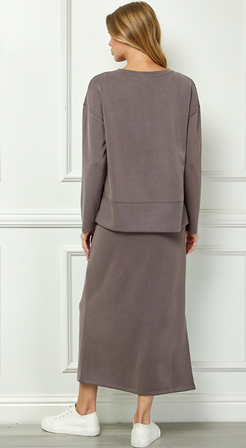 Alondra Scuba Long Sleeve and Dress Set