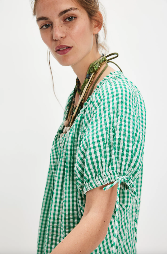 Free People Farley Gingham Tunic