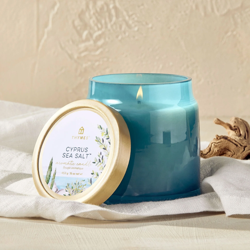 Thymes Cyprus Sea Salt Statement Poured Candle