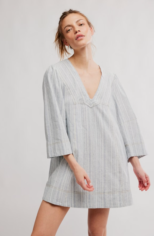 Free People Goldie Baloon Sleeve Mini