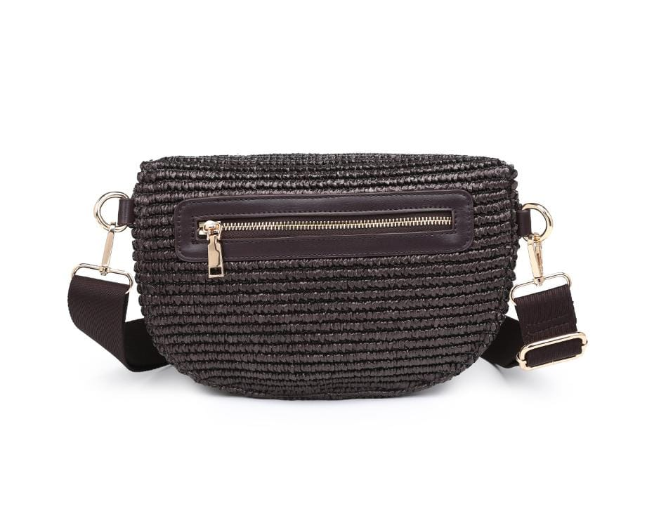 Woven Straw Belt Bag