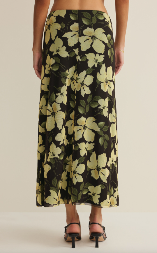 Z Supply Eda Ren Floral Mesh Maxi Skirt