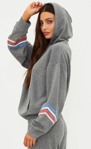 Beach Riot Dess Hoodie - Horizon Heather Gray