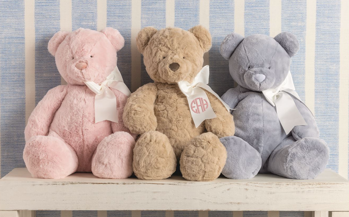 Monogram Me Large Bear Plush