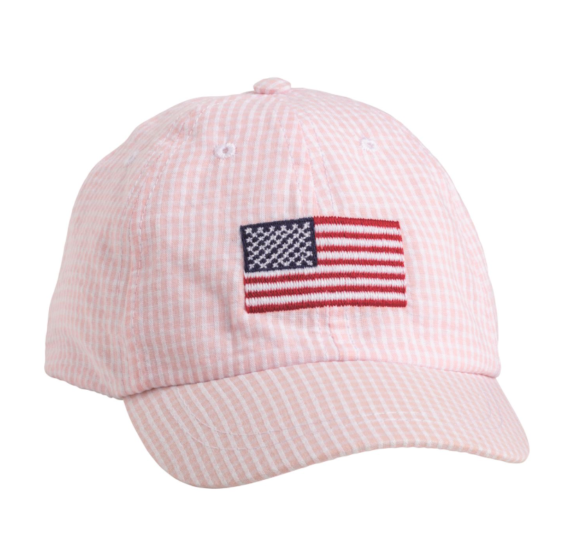 Toddler American Flag Embroidered Hat