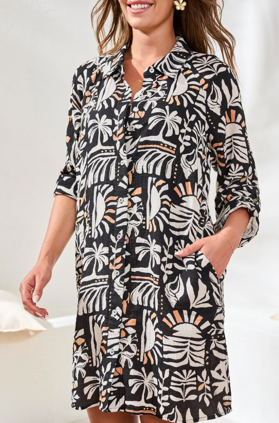 Tribal Cotton Gauze Cover-Up