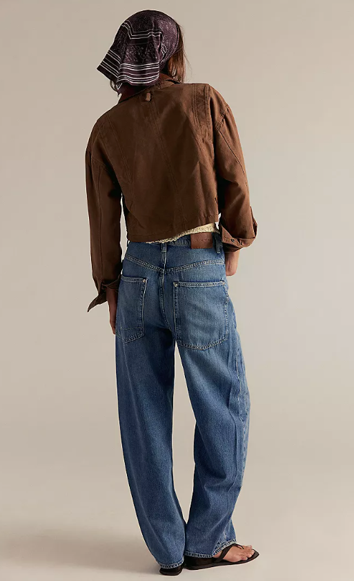 Free People Truro Baggy Puddle Jeans