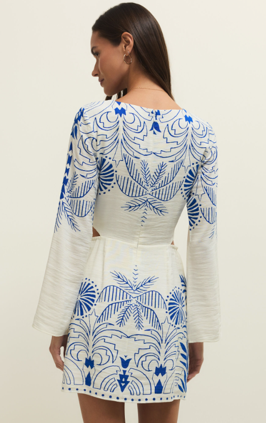 Z Supply Tahina Palm Mini Dress
