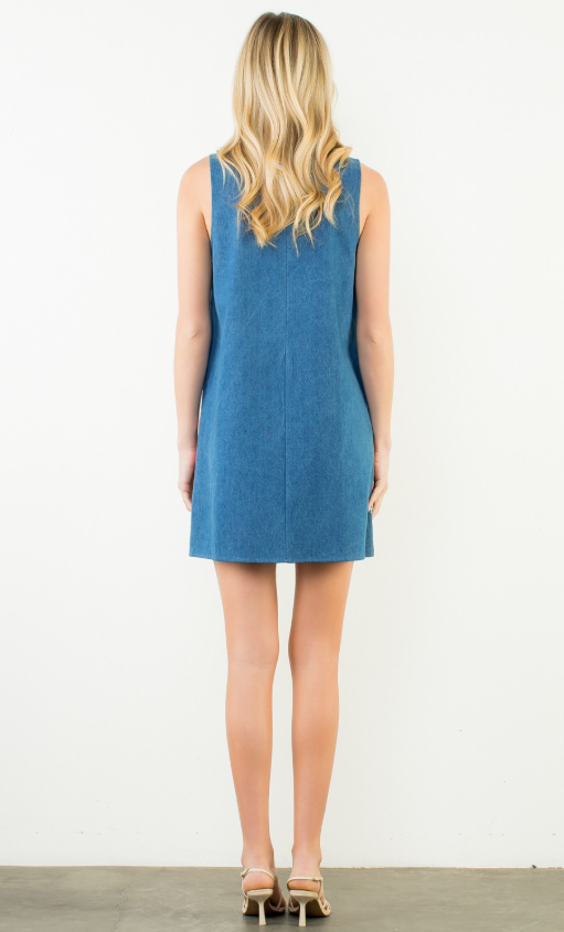 Lakeland Denim Embroidery Detail Dress