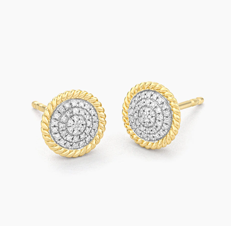 Ella Stein Circle Rope Stud Earrings