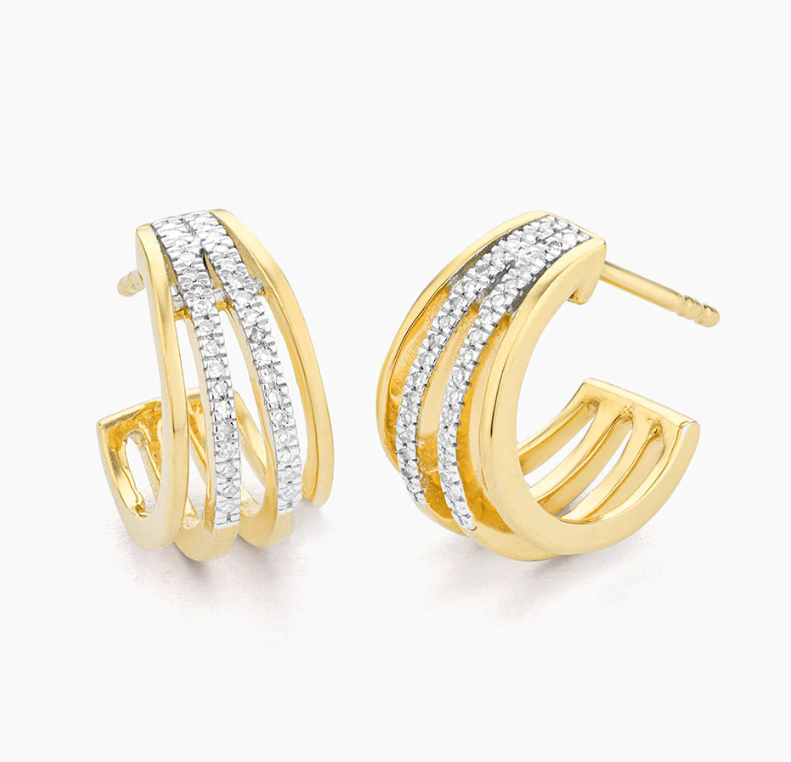 Ella Stein Wrap Around Huggie Earrings
