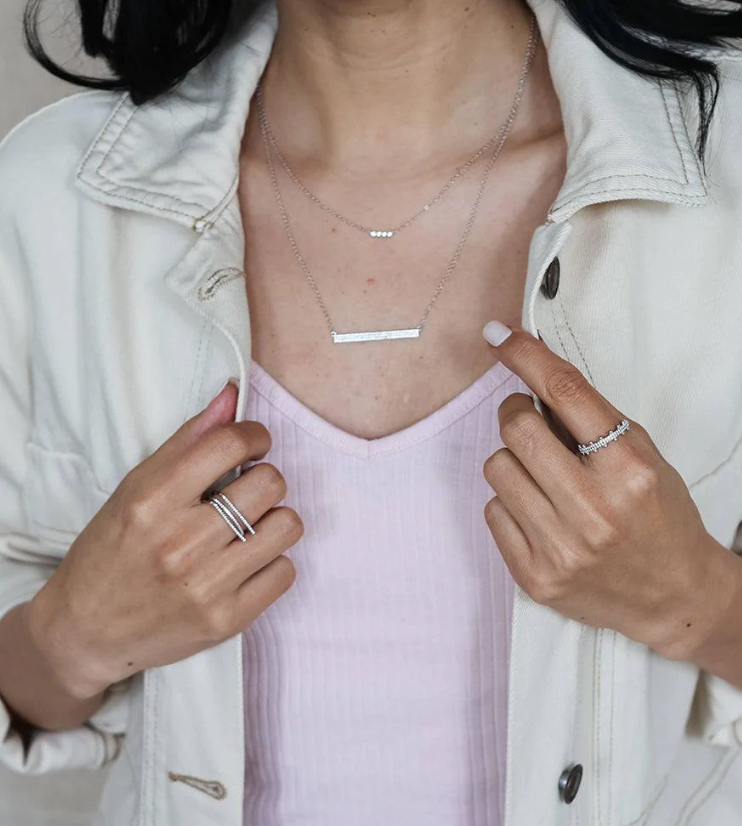 Ella Stein Tell Me Straight Pendant Necklace