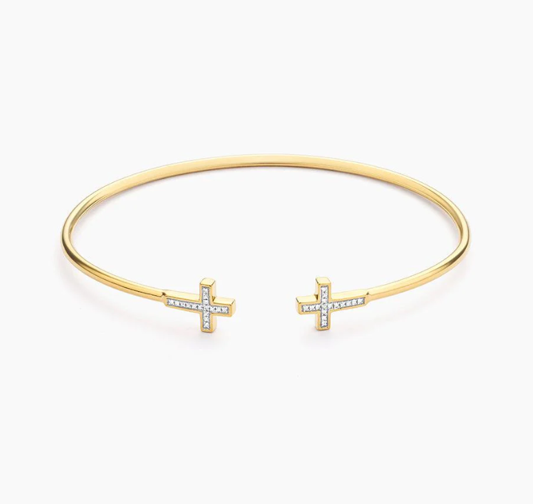 Ella Stein Cross Flexi Cuff Bracelet