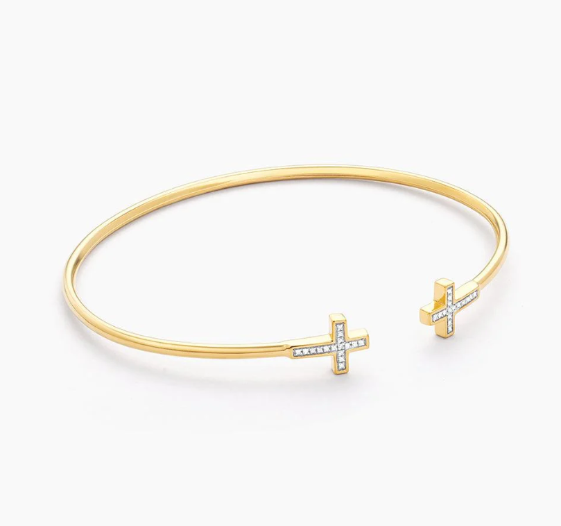 Ella Stein Cross Flexi Cuff Bracelet