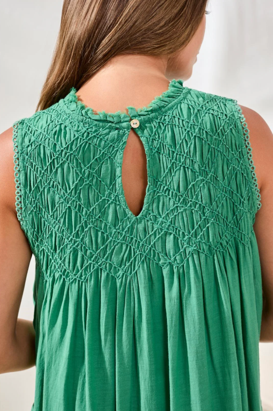 Tribal Textured Poplin A-Line Dress