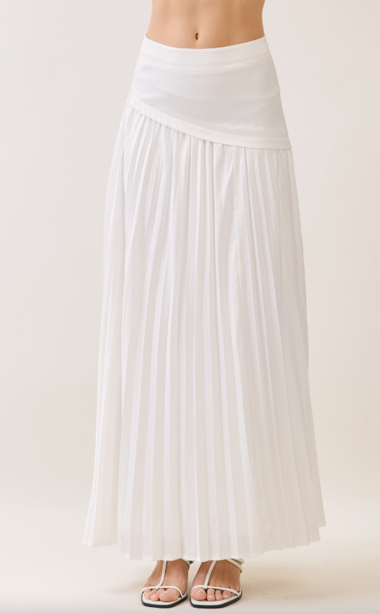 Estrella Pleated Maxi Skirt