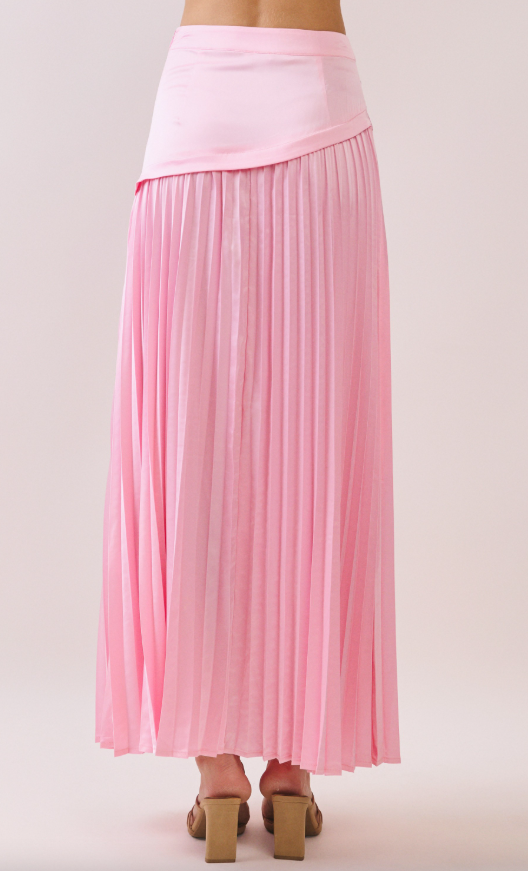 Estrella Pleated Maxi Skirt