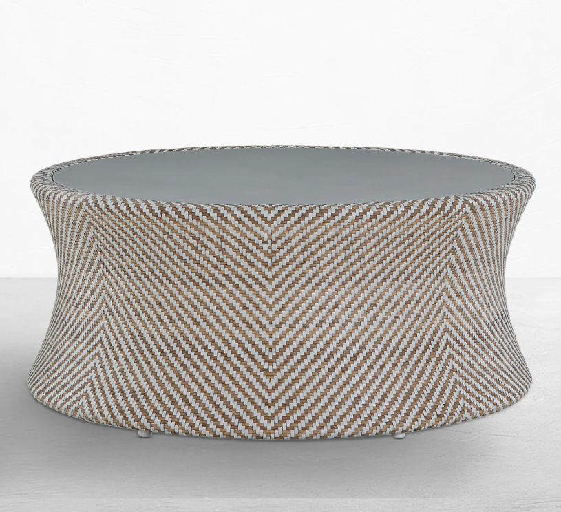 Capri Wicker Round Outdoor Coffee Table