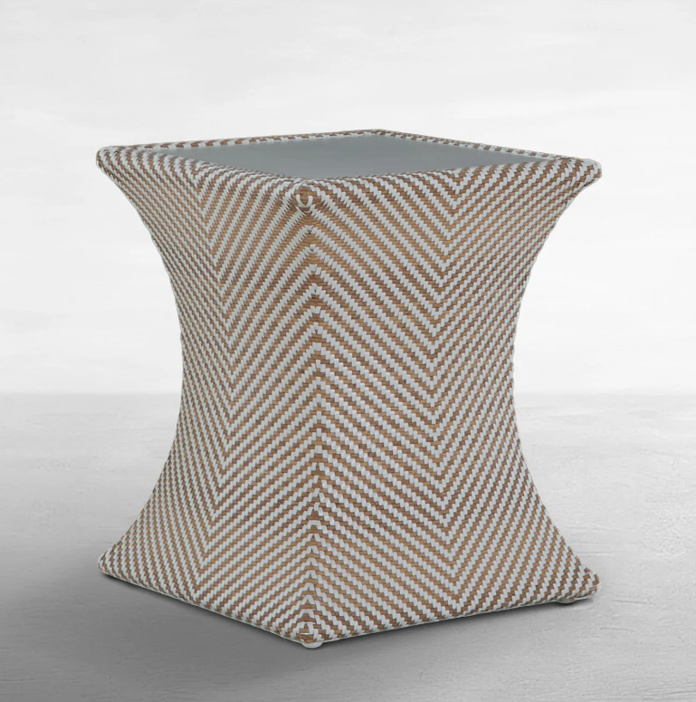 Capri Wicker Square Outdoor End Table